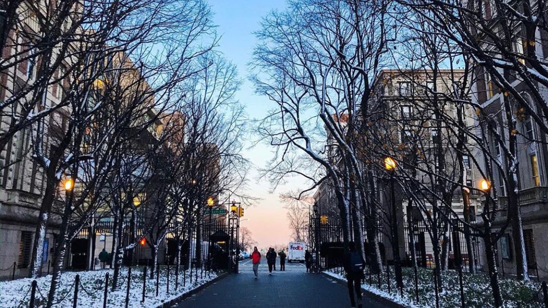 CC_Columbia's tweet photo. There is nothing quite like winter on campus. ❄️ 😍 ❄️ #tbt

📸 Fiona Laird CC'20 https://t.co/1zob58MsnC