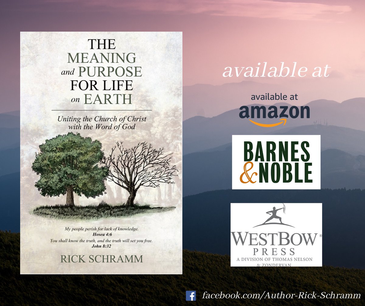 DeanSchramm's tweet photo. Have you read my book yet? Take time this holiday season to understand deeper our purpose and meaning. Available now at Amazon, Barnes&amp;Noble, and Westbow Press websites and bookstores. https://t.co/9qSsFOQMQ9