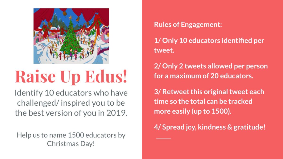 Who’s in your top 10 Edus from 2019? #leadersmatter