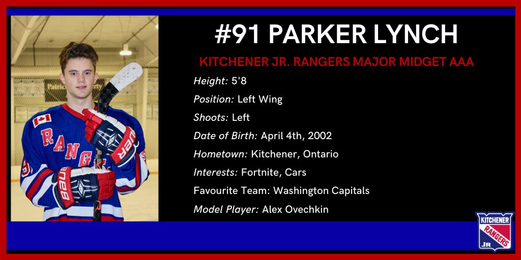 🚨 PLAYER PROFILE: With two goals in last night's 4-3 WIN over Windsor.... 

#91 Parker Lynch (<a href="/KT_Rangers11/">Parker Lynch</a>) ⬇️⬇️⬇️