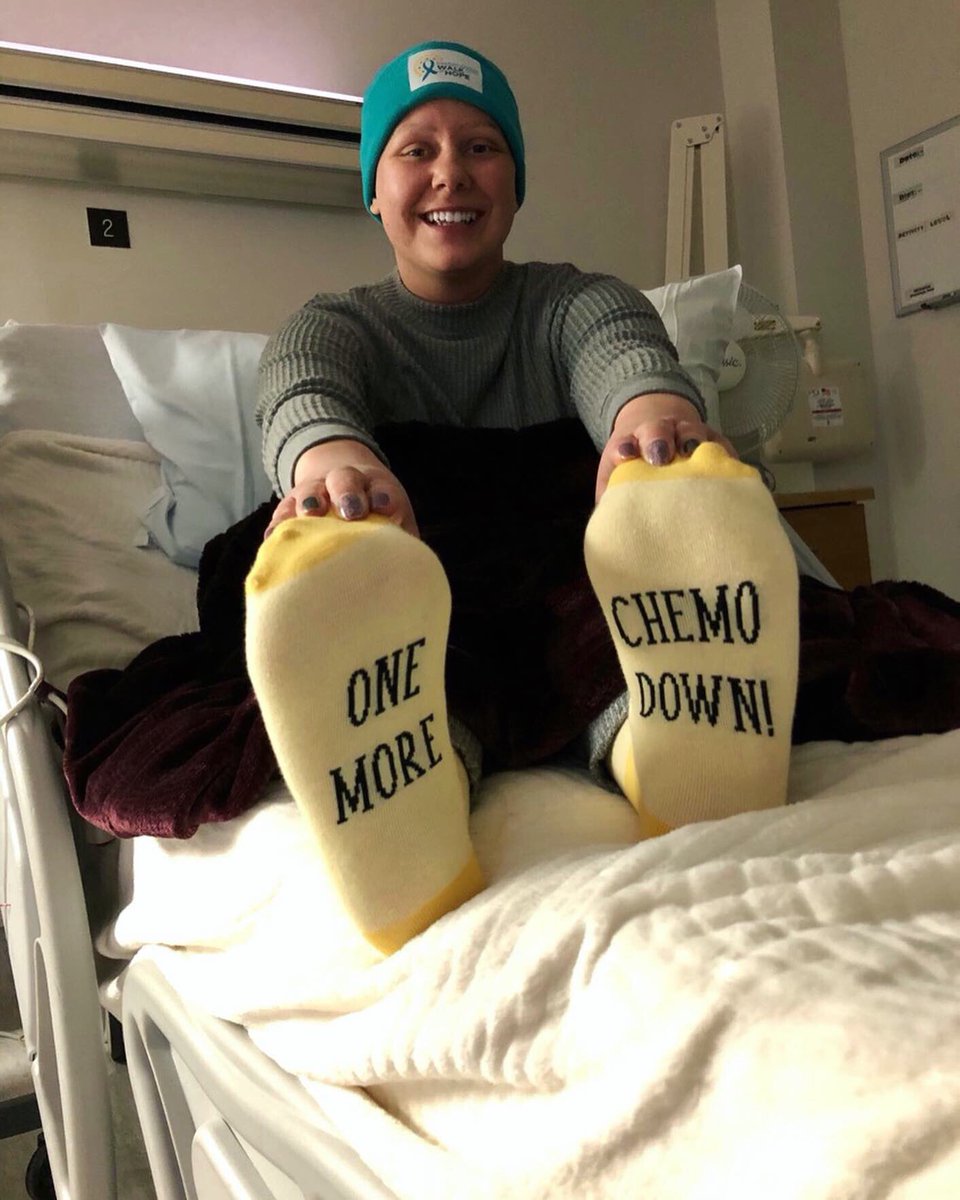 KelseyPyke's tweet photo. One more chemo down! 5/6 rounds completed 😁 #ovariancancer #smallcellcarcinoma https://t.co/PKQK0BIy7B