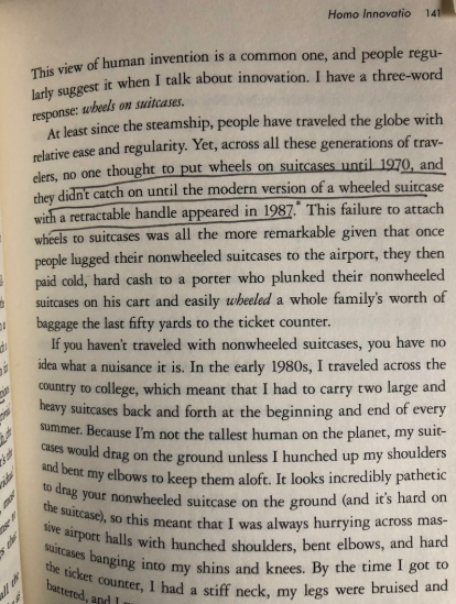 The best books I read in 20191. The Social Leap by  @BillvonHippel  https://amzn.to/2SdCNx8 "At least since the steamship, people have traveled the globe with relative ease. Yet no one thought to put wheels on a suitcase until 1970, and they didn't catch on until 1987"