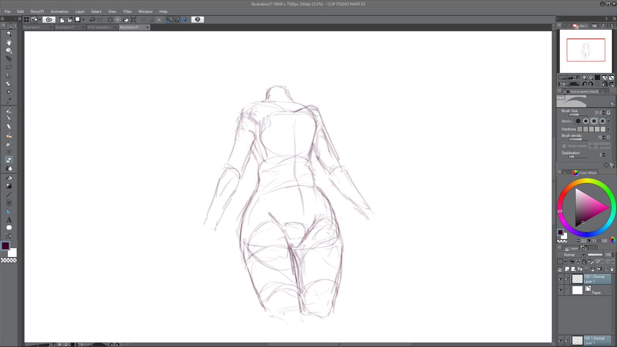 doing some proportion experiments when suddenly dem thighs and hips 