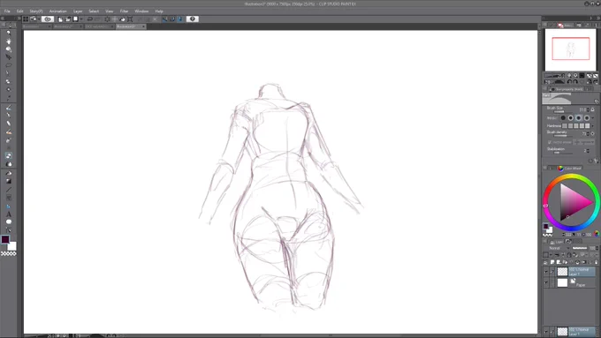 doing some proportion experiments when suddenly dem thighs and hips 