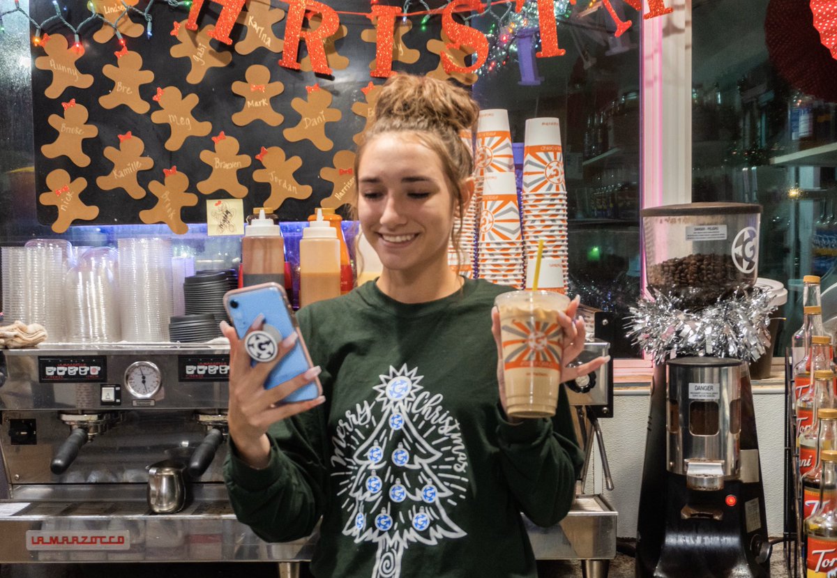 OTG_Coffee's tweet photo. OTG 7-day continues to day 6 with a Pop-Socket and our original christmas longsleeve shirt combo!!! 😁💥 All you have to do to enter is RETWEET this photo! Winner announced on Christmas❕☑️ https://t.co/ZIjPY1bSRW
