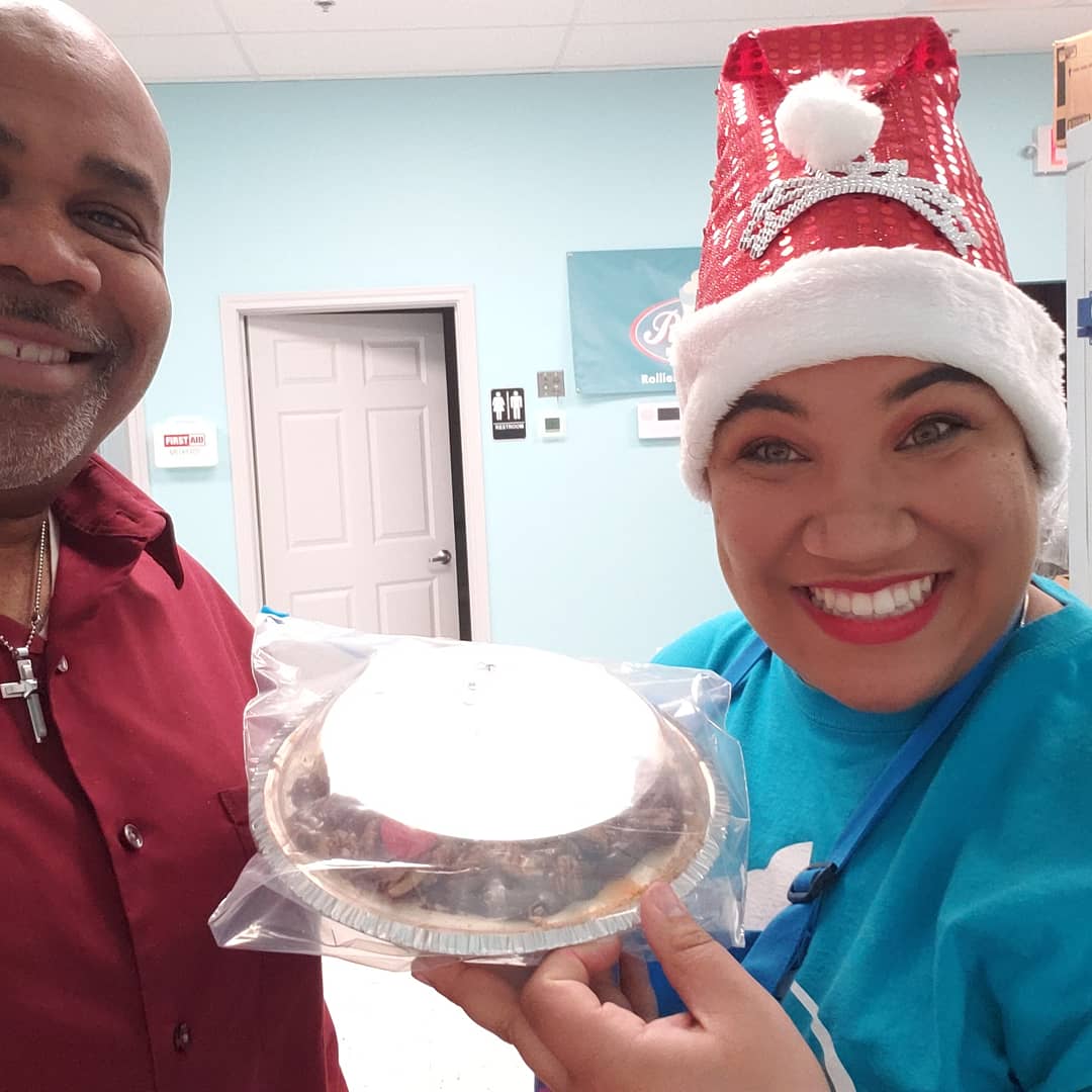 rolliesfc's tweet photo. When your Pastor make a special request, you know the Rollie's Crew has to make it happen 😊.

Not only did we make a 48 hour Turtle Pie in 1 day, but we even made it on his favorite Butter Pecan Custard!

Way to go team! @PastorCarlosC.Jones  we hope you enjoy it. https://t.co/SzR2FV4Tws