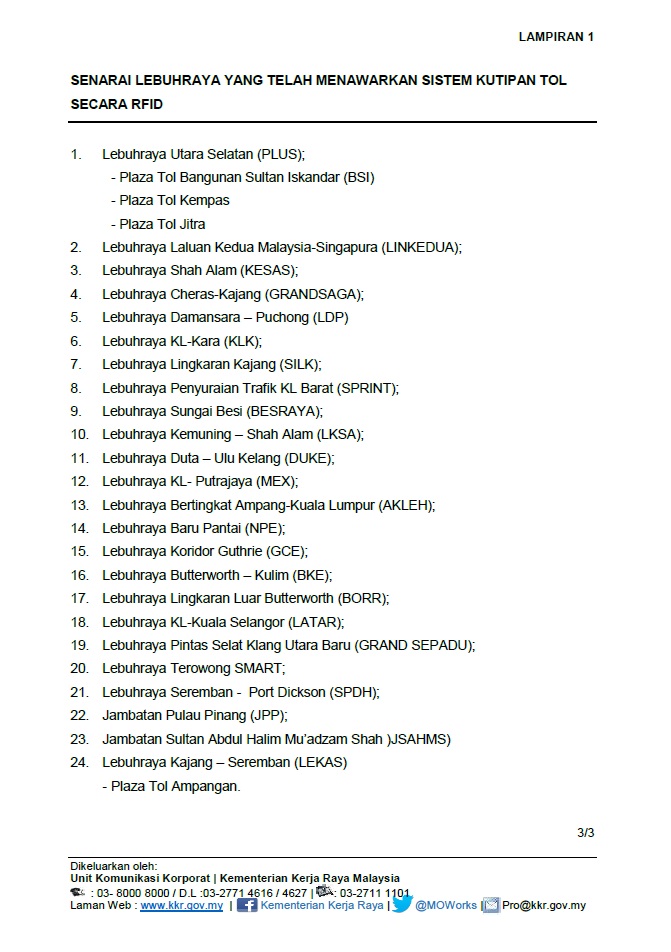 Tol yang ada rfid