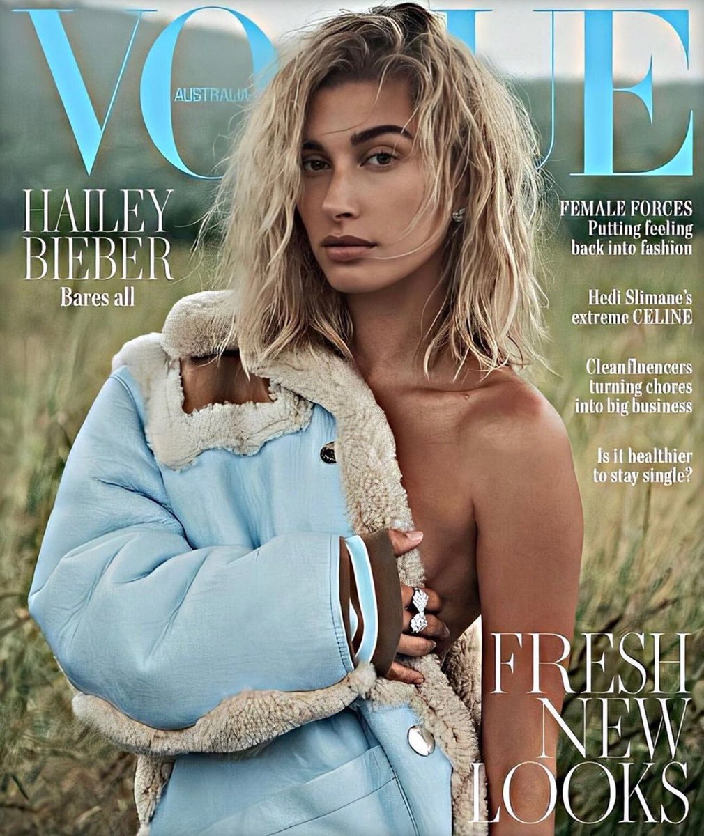 beautifulcelebz's tweet photo. Hailey Bieber Vogue covers 2019 😍 https://t.co/kVO0lUuPF3