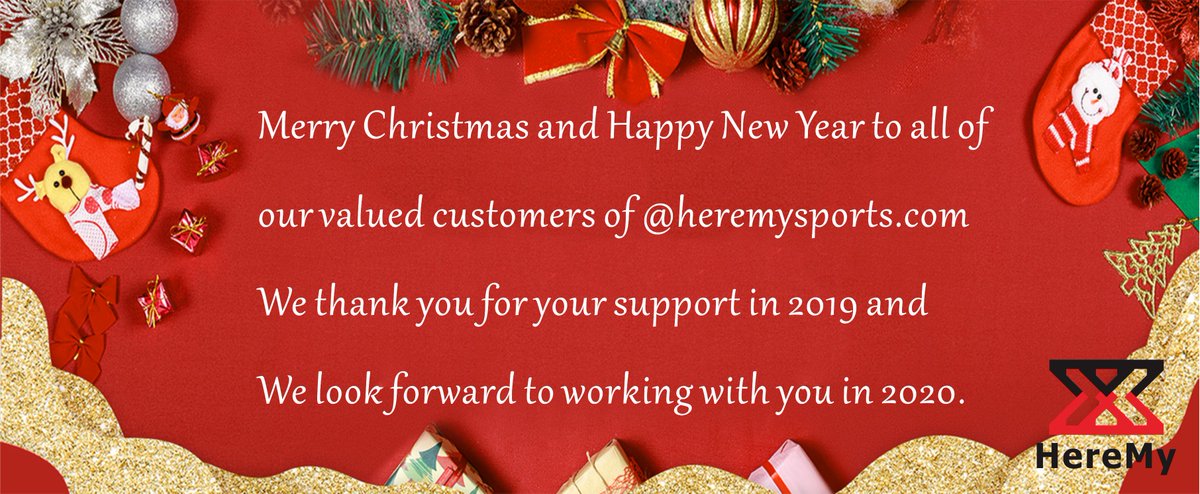 As Christmas is coming, all of us at Heremy Sports wish you a Merry Christmas and happy new year!

We really thanks for your trust and support in 2019, we look forward to our more working in 2020!

Enjoy your great holiday!