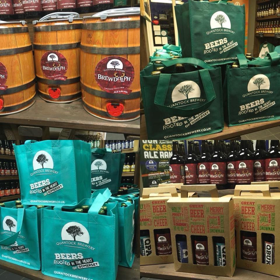 QuantockBrewery's tweet photo. Who wouldn't want to wake up with beer in their stocking?! Our shop is open today and tomorrow for all those perfect last minute pressies #MondayMotivation #beerforchristmas https://t.co/vXMkHxMquw