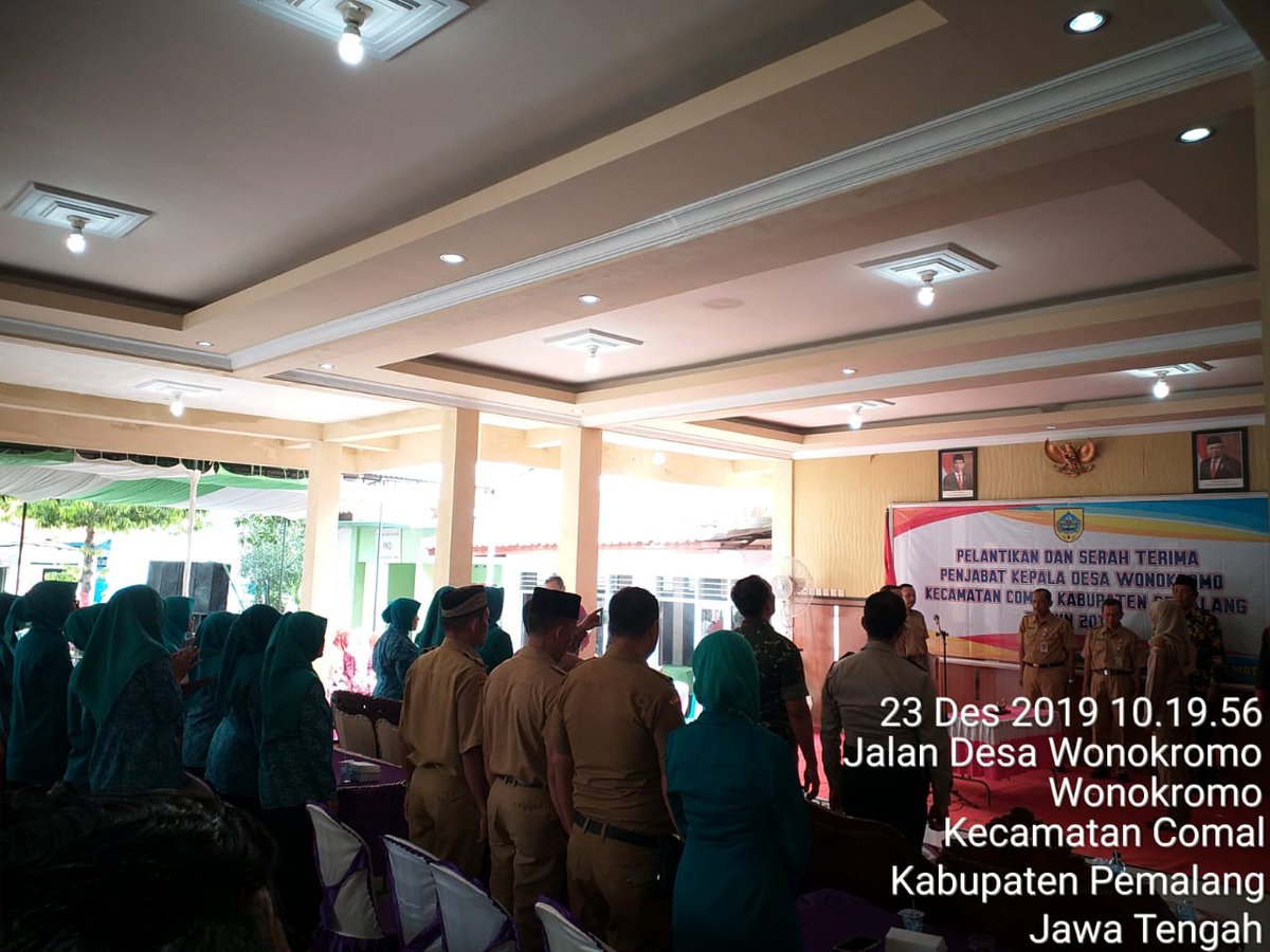wonokromo2's tweet photo. Pelantikan Dan serah Terima Penjabat Kepala Desa Wonokromo Kecamatan Comal Kabupaten Pemalang https://t.co/IjLum7fmJq