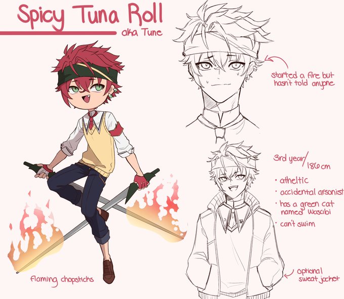 Been really busy but here's my oc for an art group rp! All the chars are based off of foods 