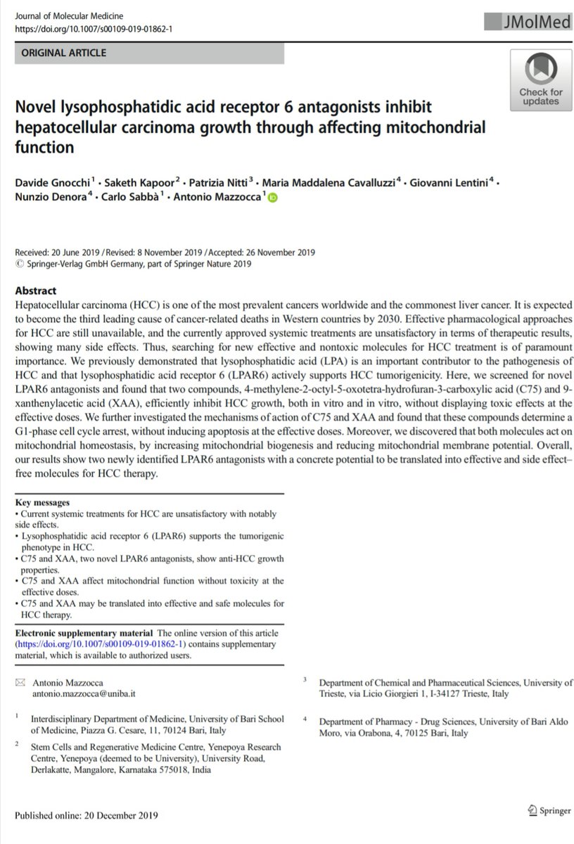 ResearchYen's tweet image. Many Congratulations to our Research Scholar @Sakethkapoor for acceptance of manuscript in Journal of Molecular Medicine. The work was done during his visit to @unibait, Italy which was supported by EMBO Short-Term fellowship link.springer.com/article/10.100…
@EMBO @EMBOFellows @YenUniT