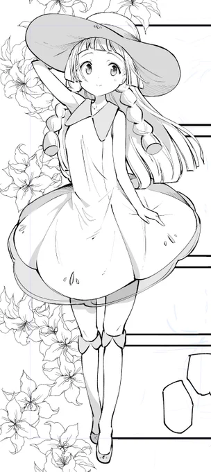 リーリエちゃん描いてるやで 