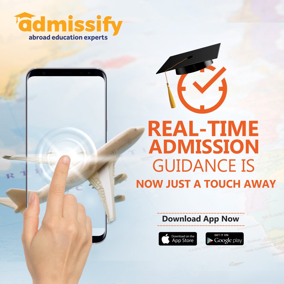 Admissify's tweet photo. REAL-TIME ADMISSION
Guidance is Now Just A Touch Away
Free Download The Admissify APP
#admissify #overseaseducation #freedownload #Studyabroad #workabroad #jobsabroad #OverseasConsultant #Staybackinabroad #HigherEducationOverseas #AbroadEducation #EducationAbroad #CareerAbroad https://t.co/6efEfUnZB1