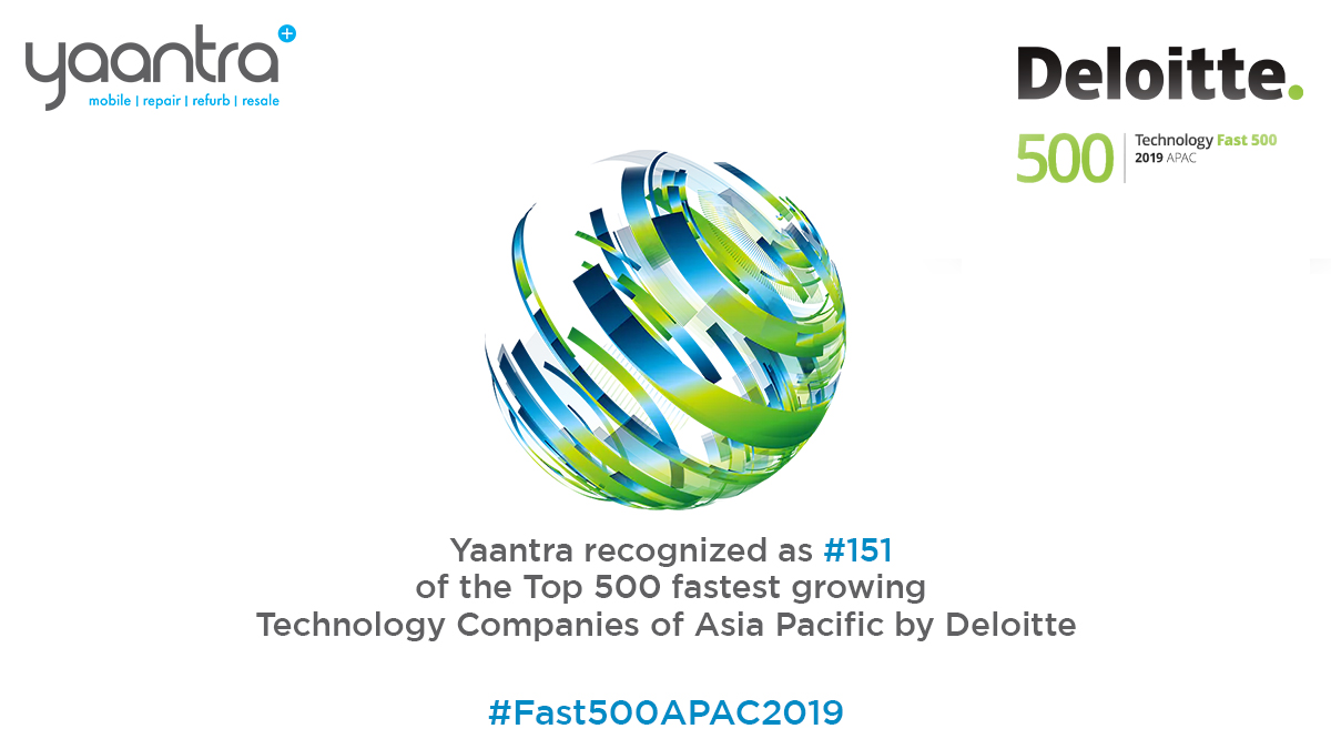 YaantraIndia's tweet image. Proud to announce that Yaantra has been ranked 151 on the Asia Pacific Technology Fast 500 Rankings by @Deloitte.🏅
&apos;A perfect ending to the year 2019.&apos;✌️

#ProudYaantrians #Fast500APAC #technology  #Yaantra #Fast50India #Companies @DeloitteTMT #achievementunlocked