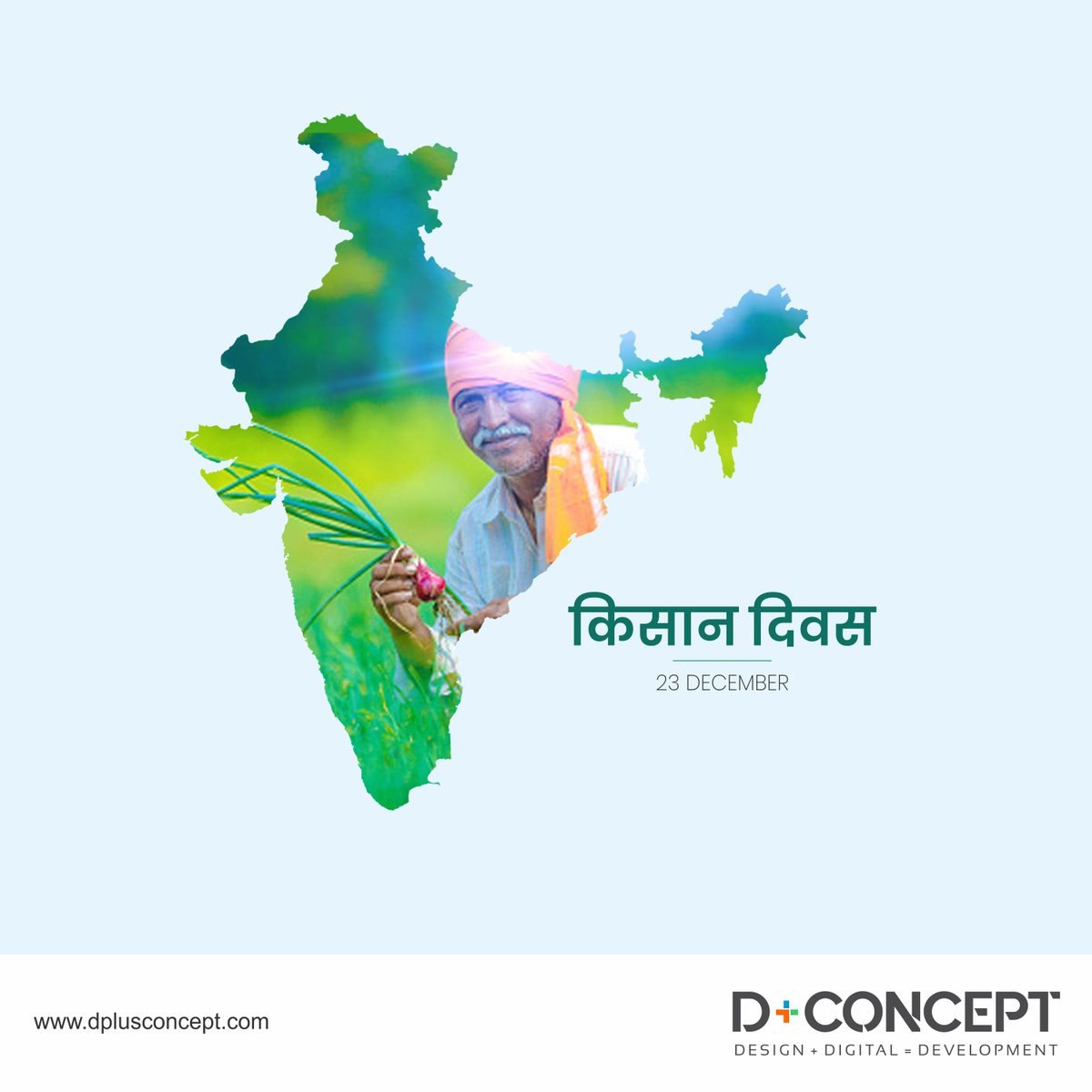 DPlusConcept's tweet photo. Value the efforts of the Farmer who is responsible for the food on our table. 
Jai Kisan. Happy Kisan Diwas.

#HappyKisanDiwas #kisandiwas   #kisandiwas2019  #kisandivas  #farmersday  #agriculture  #JayKisan https://t.co/nxOiPPDZHl