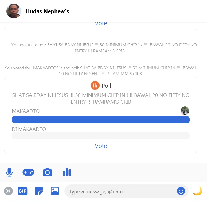Erljaaaaan's tweet photo. PASINUGDA NASAD TAG INOM MAY NANG MAGBUHAT TAG POLL PARA ORGANIZE ANG SHAT WAY CHIP IN NA 10 10 20 20
#NoFIFTY #NoENTRY #ShottingCore #Christmas https://t.co/RZf0jww5Gw
