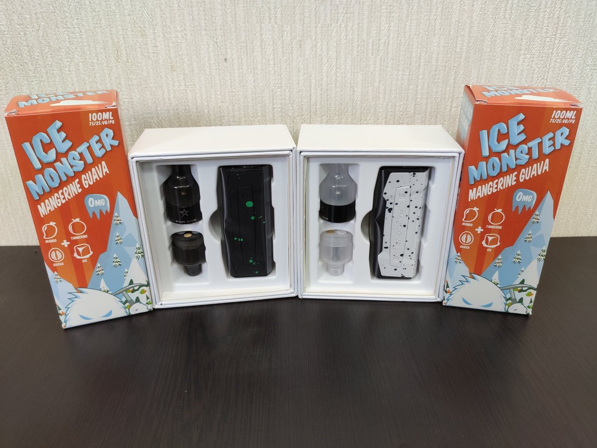 vapefactoryaya's tweet photo. クリスマス🎄プレゼント企画🎉

今回フォロー&amp;リツイートしてくれた方の中から
FALCONS KITとICE MONSTERのセットを
抽選で2名様にプレゼント✨🎁✨
※本体のカラーは選べません🙇

締め切りは12月25日(水)23時59分まで🙋

宜しくお願い致します🙇

#vape #vapefactory #プレゼント #プレゼント企画 https://t.co/2MpnJeEmIG
