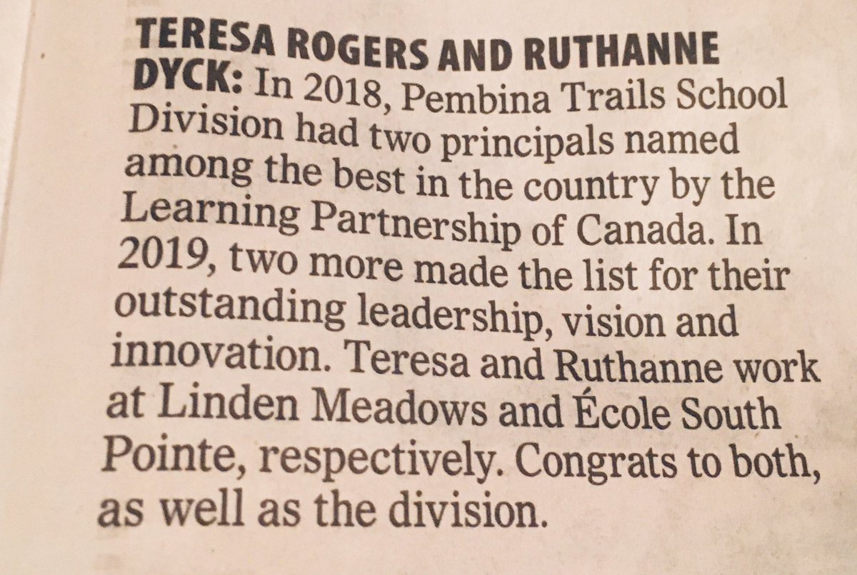 Congratulations to my brother @weldRBR and my Pembina Trails colleagues @inspireswonder & @RuthanneDyck for making @AceBurpeeShow’s Fascinating Manitobans for 2019 #winnipegfreepress #manitoba150