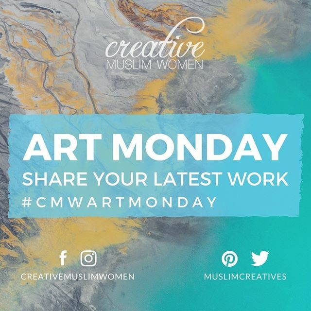 muslimcreatives's tweet photo. Share your latest 🎨 work with us by using #CMWArtMonday and tagging @CreativeMuslimWomen! It must be YOUR original work or credit given to the original artist/inspiration in your caption. Just FYI Feature Admins can't see DMs and choose creative work… https://t.co/iQnkisRJPP https://t.co/99hC7uy0Va