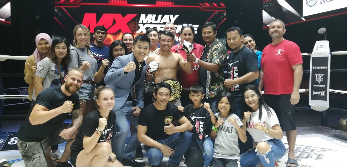 Happy Rawai Muay Thai team. New MX Champion Madsing!