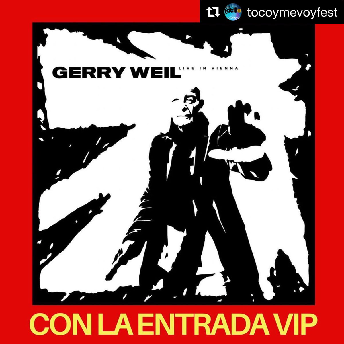 "Live in Vienna" el CD q tendras con tu entrada VIP+ un Meet &amp; Greet con Gerry Weil y los músicos que lo acompañan, #autografos #fotos 

Sábado 28 Dic/Anfiteatro El Hatillo. Info x DM o al 04241985787

@gerryweil <a href="/mavincenz/">MIGUEL DE VINCENZO</a> <a href="/platertrump/">Platertrump</a> @ramoncinibass @juanajo 
@tocoymevoyfest