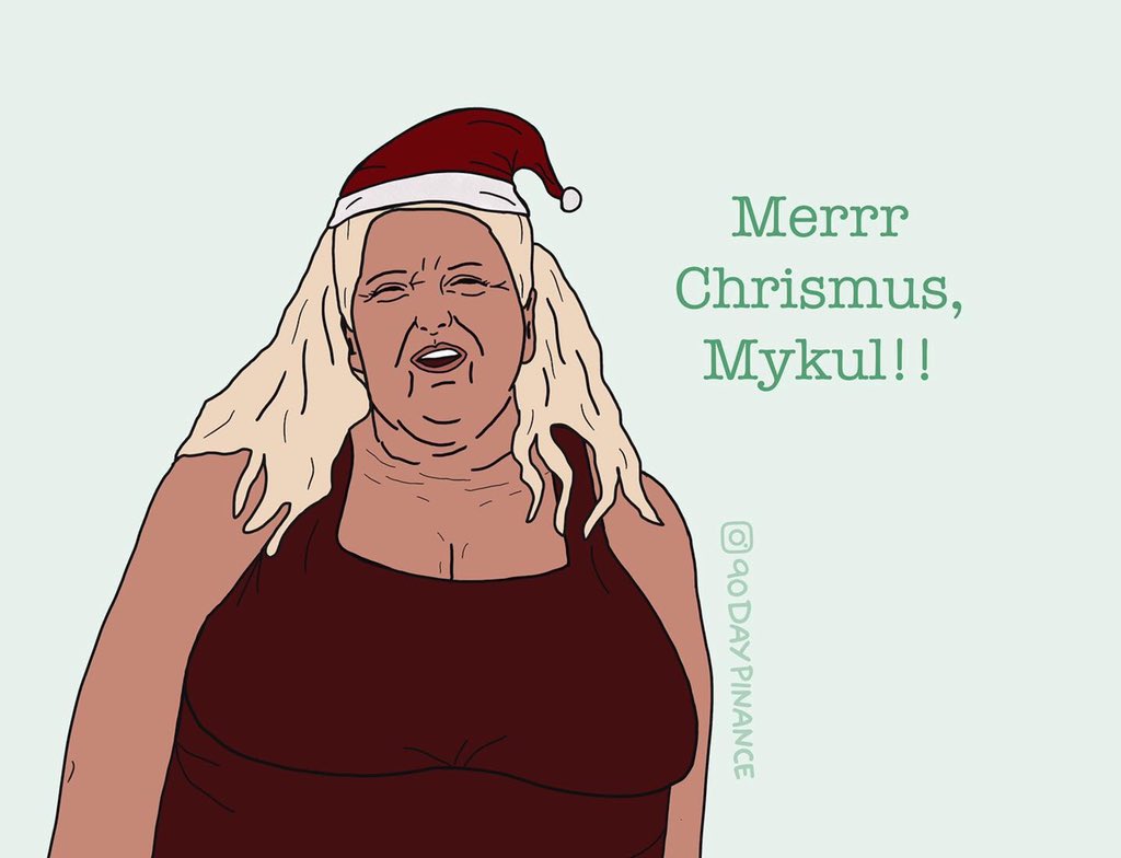 90DayPinance's tweet photo. Happy holidays’ y’all!! 🎄🎄🎄 Will Santa say dear Angie is naughty or nice?? 🤔 https://t.co/GOXeiwOayH #90DayFiance https://t.co/dcz7q2BkPZ
