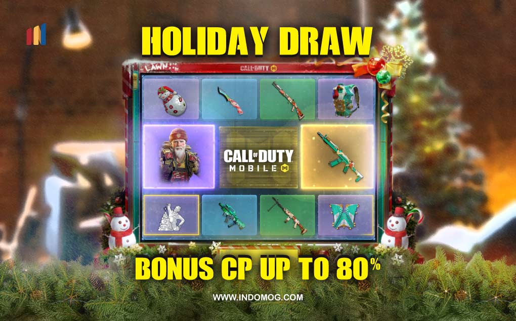 Hai MOGers!! Udah mau liburan nihh! Khusus untuk CODM players, ada event spesial liburan lohh.. event spesial liburan kali ini Call of Duty Mobile menghadirkan event Holiday Draw yang keren-keren loh.. penasaran kan? yuk cek langsung di bit.ly/HolidayDrawCODM