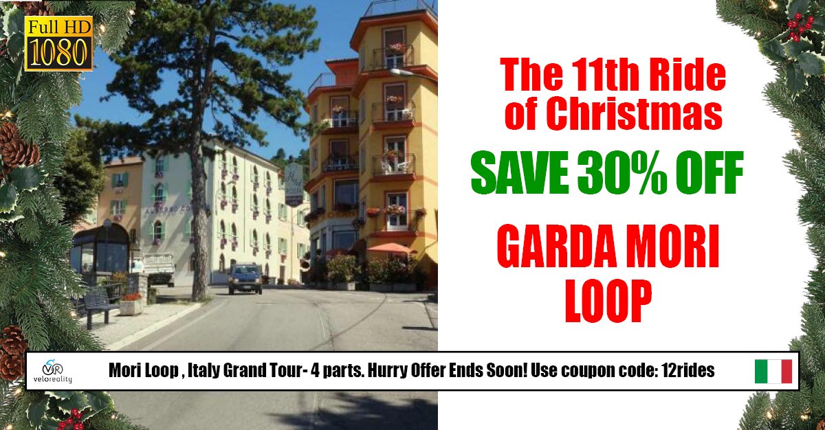 11th ride of Christmas, Garda Mori Loop, IT, 5 parts
veloreality.com/product/garda-…
Coupon code: 12rides