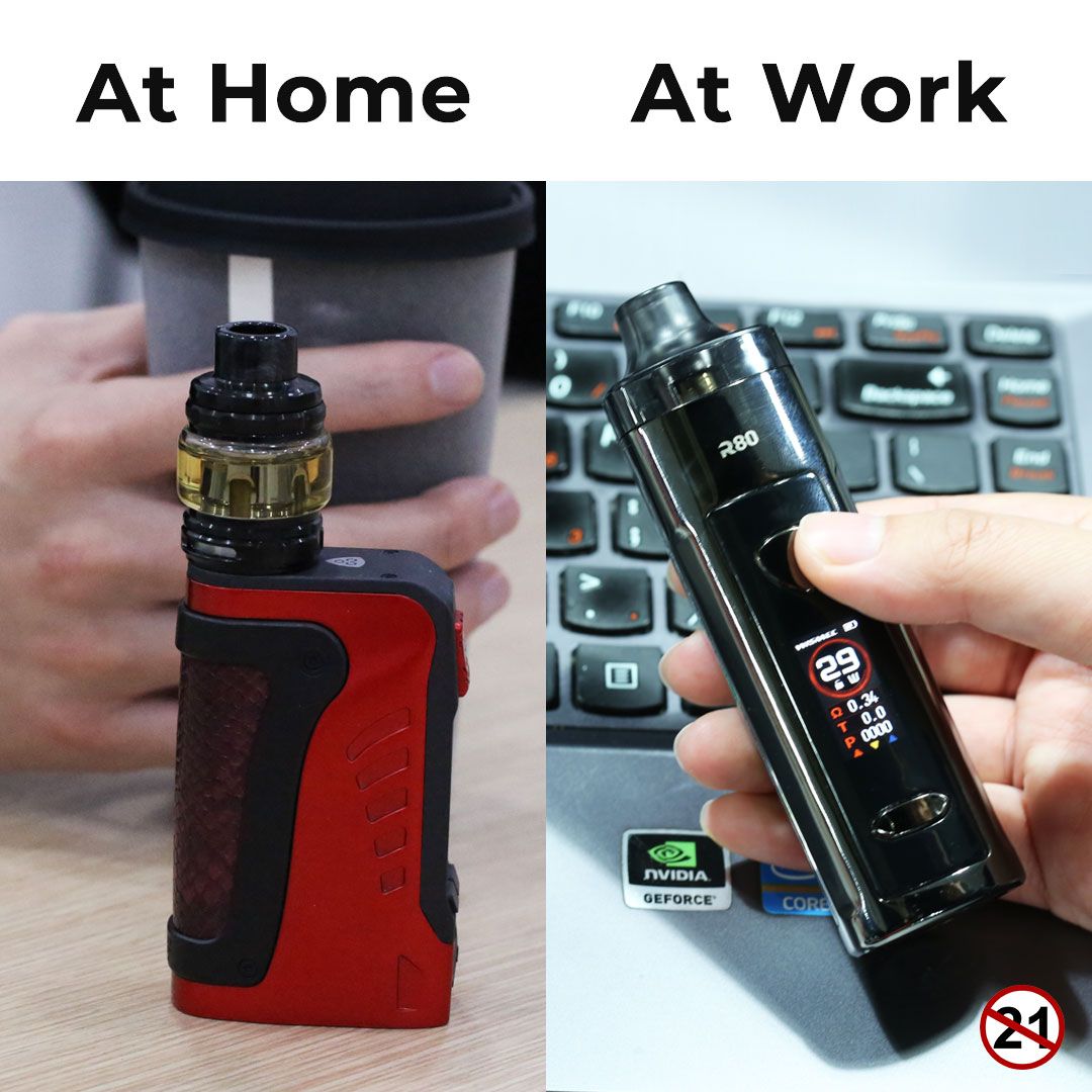 WismecGlobal's tweet photo. My choice:👇
At home: #Reuleaux #tinker2;👈
👉At work: #R80
What about you?😎
WARNING: This product contains nicotine. Nicotine is an addictive chemical. Our products are restricted to adults 21+ only. https://t.co/WKJe05EHeY
