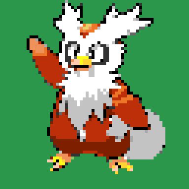 ドルメル ドット絵でデリバード 今回は初めて64 64ドットで 描きました ドット絵 ポケモン剣盾 デリバード サンタさん