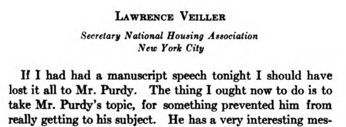 Veiller is up, this looks like another untitled off the cuff mess. I'm noticing that the segregationists are much better prepared than the starry eyed reformers.