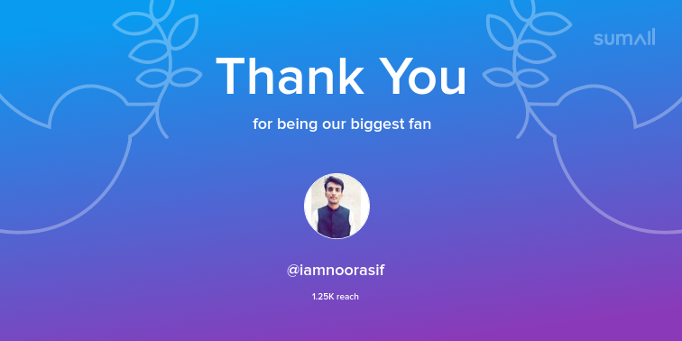 KhalidParacha14's tweet photo. Our biggest fans this week: iamnoorasif. Thank you! via https://t.co/2rFqMeNUV3 https://t.co/boWanuYsj9