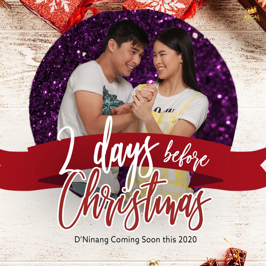 RegalFilms's tweet photo. 2 araw na lang, Pasko na! 🎄 Ano kaya ang wish nila @hashtag_mccoydl at @kissesdelavin kay Ninang Ditas? ❤️ Alamin at abangan this 2020, coming soon in cinemas nationwide! 🎥 #DNinangKissesMccoy https://t.co/cCQopKqIhy