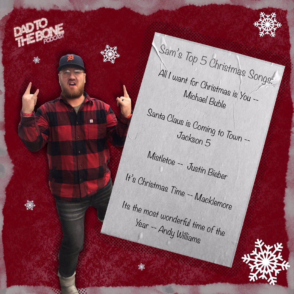 D2TBPodcast's tweet photo. Sam’s Top 5 Christmas Songs 🎄

#dadlife #dadtothebone https://t.co/SGAhU6y9Ds