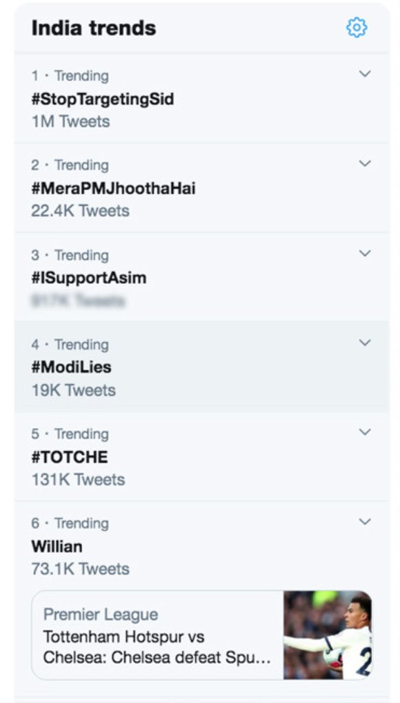 sidharth_shukla's tweet photo. 1 million tweets and still counting! That���s the power of #SidHearts !!! Thank you guys for one more feat!!! #StopTargetingSid #TeamSidharthShukla https://t.co/Ph93EC5Skh