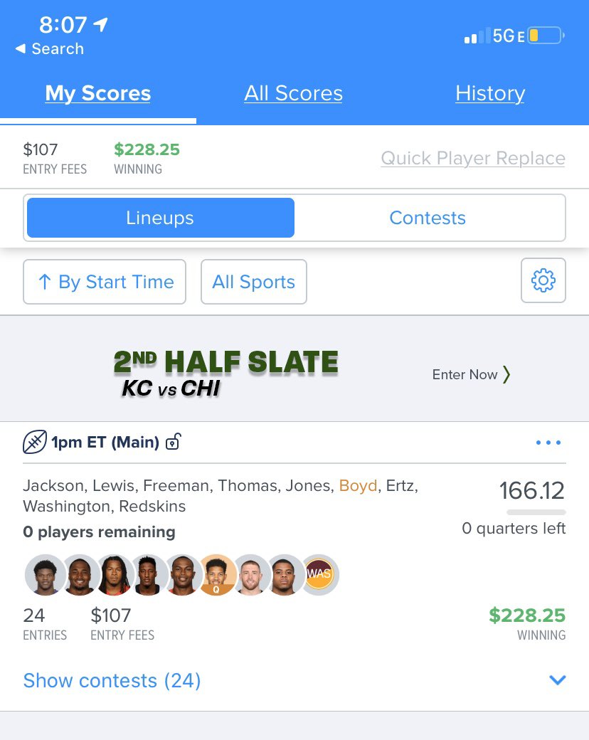 Dinkle_B's tweet photo. @Soleus @XfiniiDFS Smashing DFS as usual 🔥 https://t.co/4gXD7DA4M7