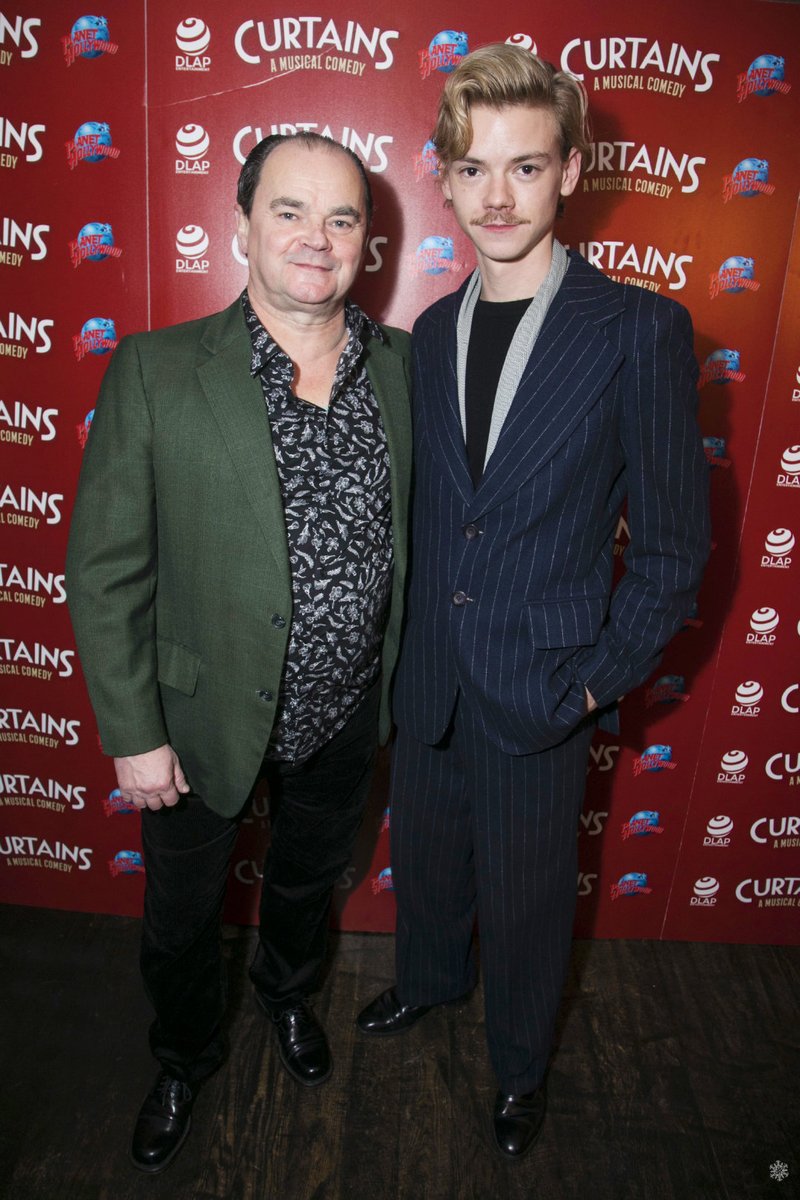 Photo of Thomas Brodie-Sangster  & his  Father  Mark Sangster
