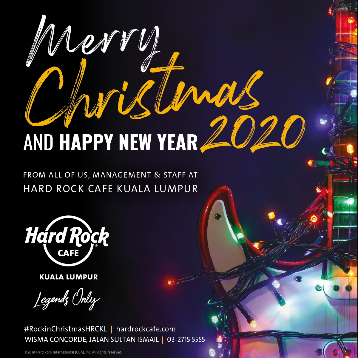 Tis the season to be jolly &amp; joyous. Join us for a Christmas Carol on 24 Dec at 9pm #christmascarol #christmasmenu #hardrockcafekualalumpur #hardrockcafekl