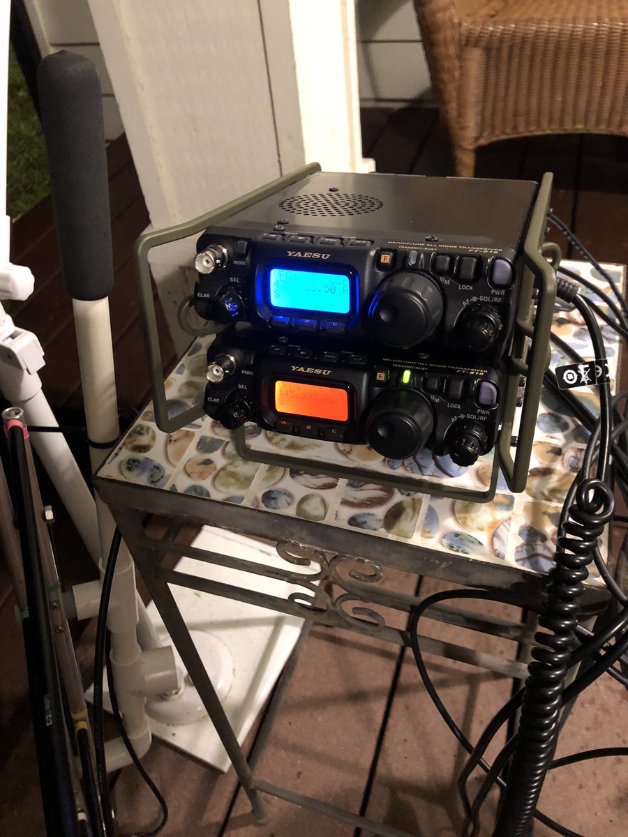 NC3C_RM's tweet photo. First linear satellite QSO 0400Z 23DEC on XW-2A with @KI7FK. The battle station is ready. https://t.co/VuQ98aRNDa