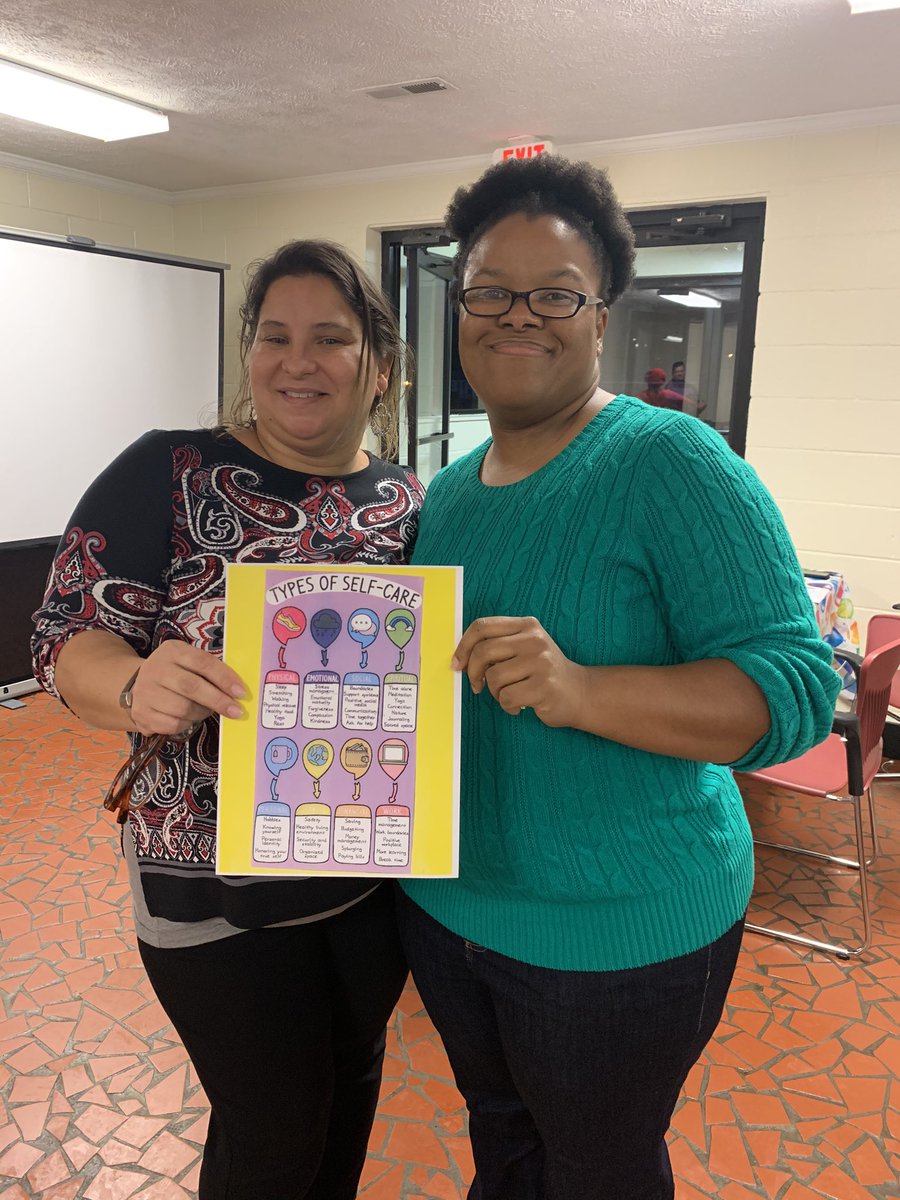 RobesonNCAE's tweet photo. A great time was held at last BT social for 2019: Presentation on Self Care and Karaoke!!! https://t.co/wMhUBV8NqA