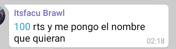 NANAANNA SE LA RE MANDÓ EL <a href="/ItsFacuBS/">Facu_paz</a>, 100 RT PLIS, Y PONGAN EN LOS COMENTARIOS QUE NOMBRE QUIEREN QUE SE PONGAAAAA... RT RT RT RT RT GOGOGO!!