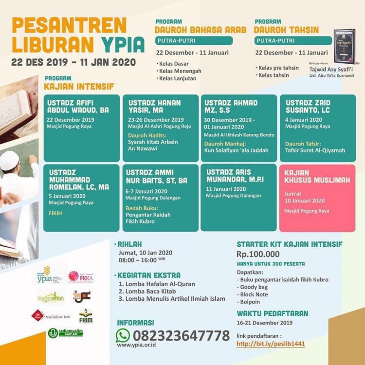 radio_muslim's tweet photo. Jadwal Lengkap #pesantrenliburan #YPIA https://t.co/WGBdqjgYZJ https://t.co/l4rAcUp0w2