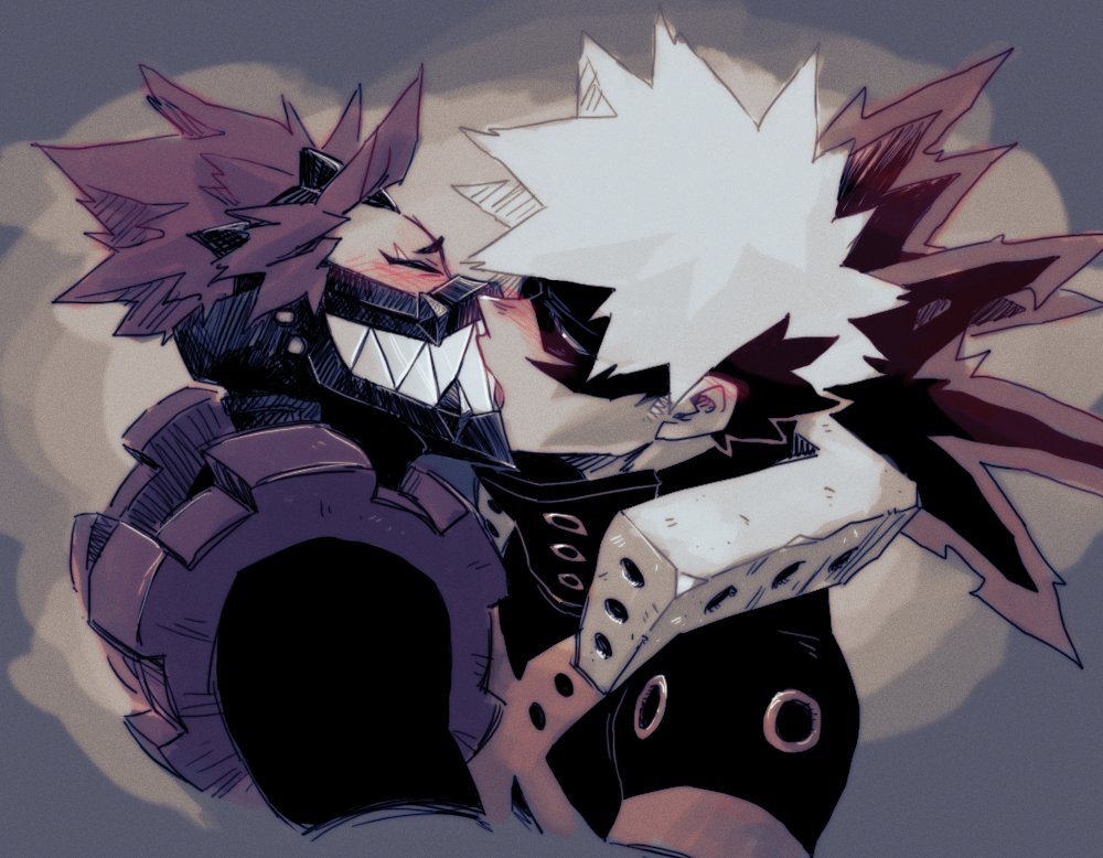 “the more Kirishima's face is hidden by his mask, the more Bakugou ...