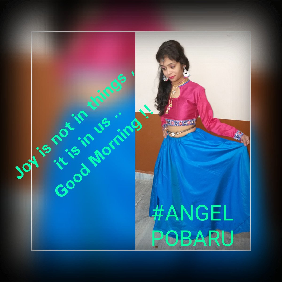 PobaruD's tweet photo. Joy is not in things , it is in us .. Good Morning !!#Aapki Pyari si cutee si #ANCHOR #SINGER #ANGEL POBARU https://t.co/53OVOjb2Tb