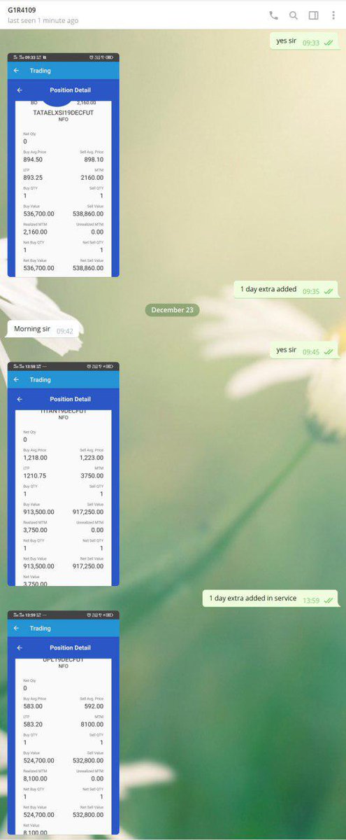 dkacharya898's tweet photo. TRADER BOOKED THE PROFIT OF 3750 RUPEES FROM INTRADAY BUY TITAN AND INTRADAY BUY UPL 8100 RUPEES PROFIT FROM THE CALL.

TOTAL =11850 RUPEES PROFIT BOOKED BY  THE TRADER.

For more details follow us on telegram @gianttrade or call on +917887887886 https://t.co/P59NCJzdgK