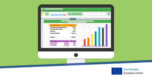 YourEurope's tweet photo. Accounting rules 🧮 If you are an #EUcompany with limited liability, you need to:
✔Keep track of your company’s expenses
✔File them with your national business register 
https://t.co/urxPKxnF0q https://t.co/0j0IGTrTHQ