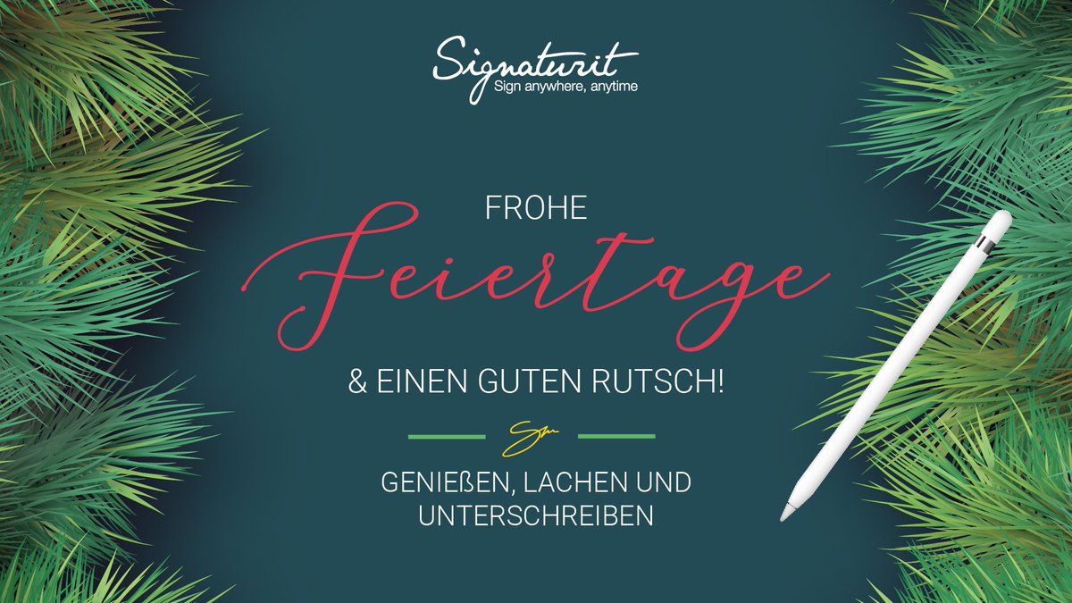 Signaturit_de's tweet photo. 🎄 Wir von Signaturit wünschen frohe Weihnachten, erholsame Feiertage und einen leckeren Festschmaus😋! https://t.co/Y1PDLZZk2G