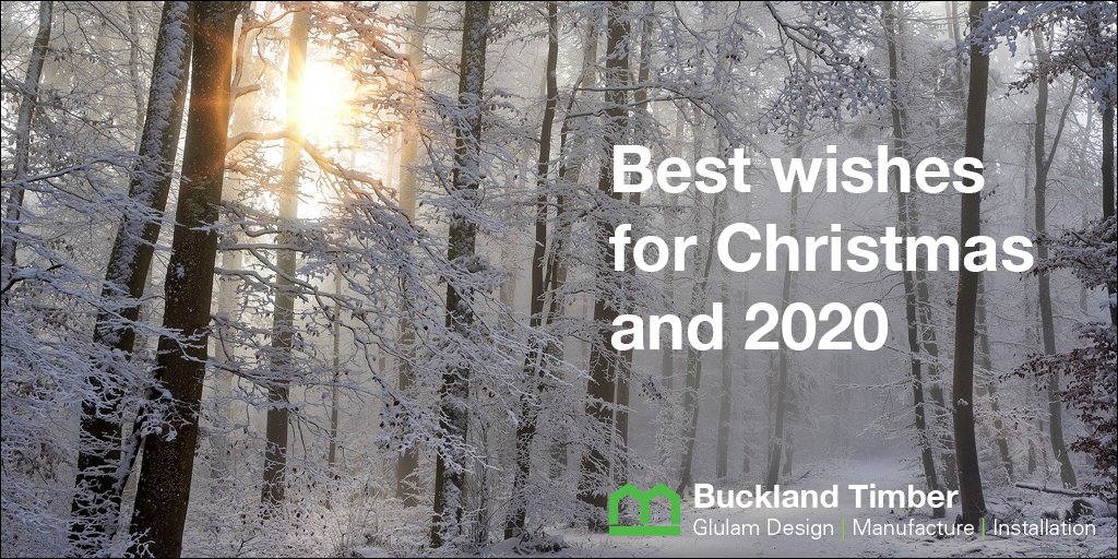 BucklandTimber's tweet photo. Seasons greetings from all of the staff at Buckland Timber - we wish all our customers and collaborators best wishes for Christmas and a prosperous 2020 #BucklandTimber https://t.co/yhGL5KFOlQ